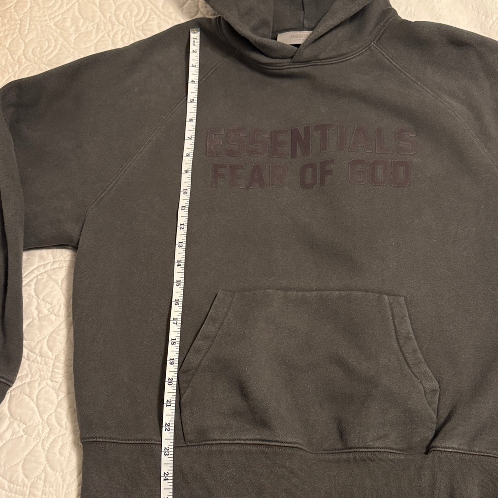 Fear of God Essentials Hoodie Charcoal Gray - Picture 9 of 11